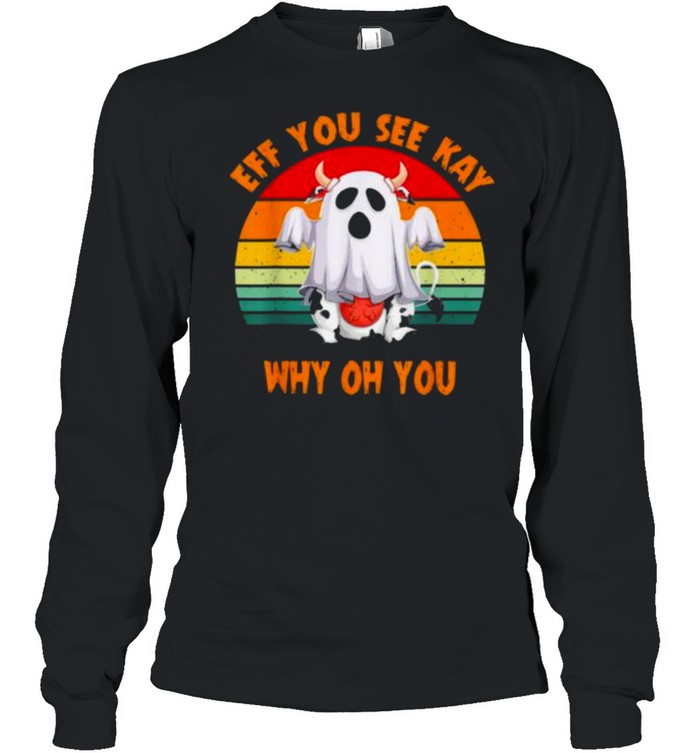 Boo Halloween Eff You See Kay Why Oh You Vintage Shirt 2 » Cool Gifts for You - Mfamilygift Boo Halloween Eff You See Kay Why Oh You Vintage Shirt 2