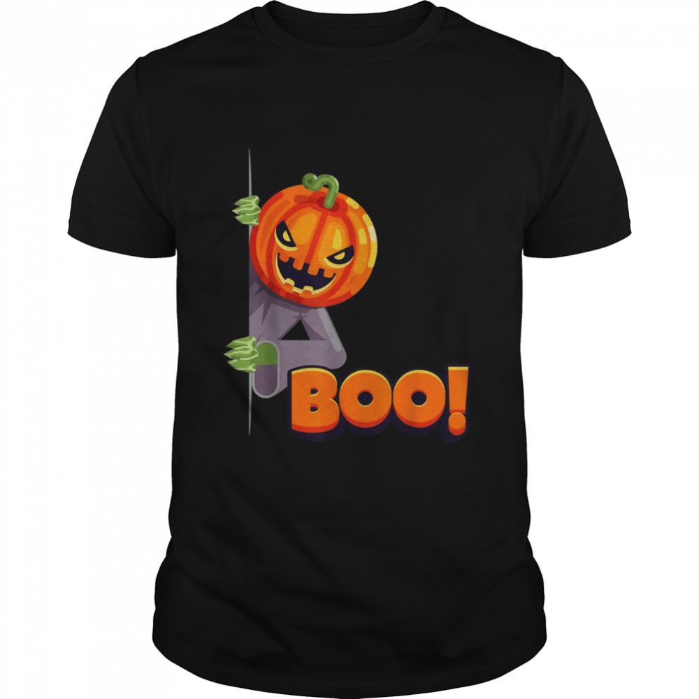 Boo Peekaboo Jackolantern Scary Halloween Pumpkin Shirt Boo Peekaboo Jackolantern Scary Halloween Pumpkin Shirt