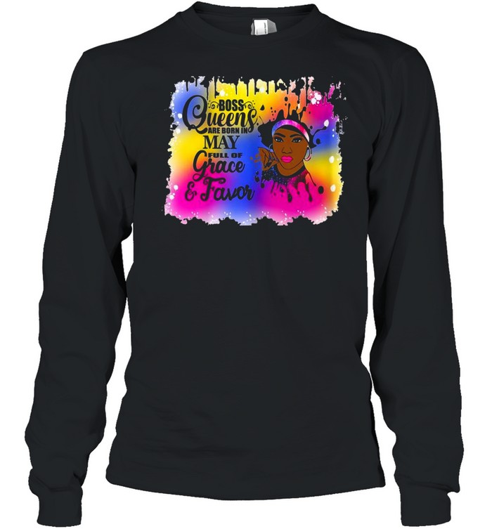 Boss Queens Are Born In May Full Of Grace & Favor Shirt 2 » Cool Gifts for You - Mfamilygift Boss Queens Are Born In May Full Of Grace & Favor Shirt 2