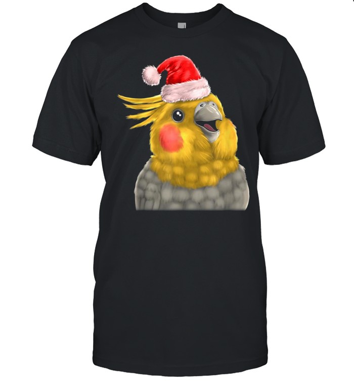 Cockatiel Parrot Santa Christmas Holiday Bird Xmas Shirt