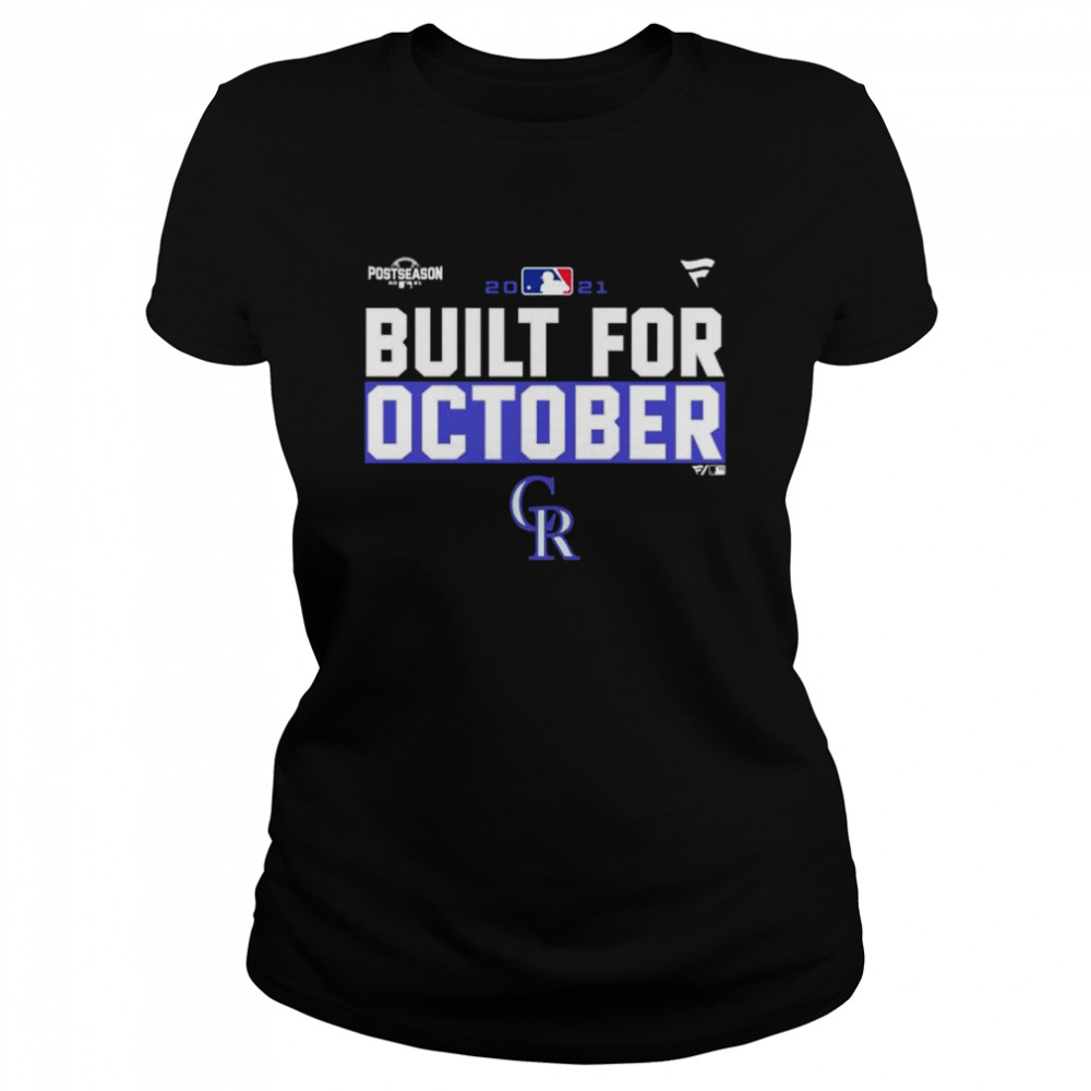 Colorado Rockies 2021 Postseason Built For October Shirt 1 » Cool Gifts for You - Mfamilygift Colorado Rockies 2021 Postseason Built For October Shirt 1