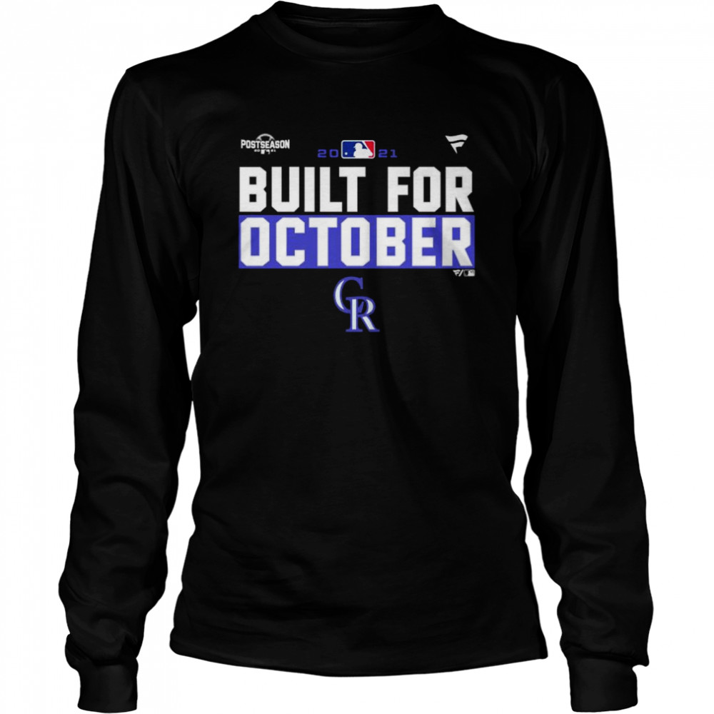Colorado Rockies 2021 Postseason Built For October Shirt 2 » Cool Gifts for You - Mfamilygift Colorado Rockies 2021 Postseason Built For October Shirt 2