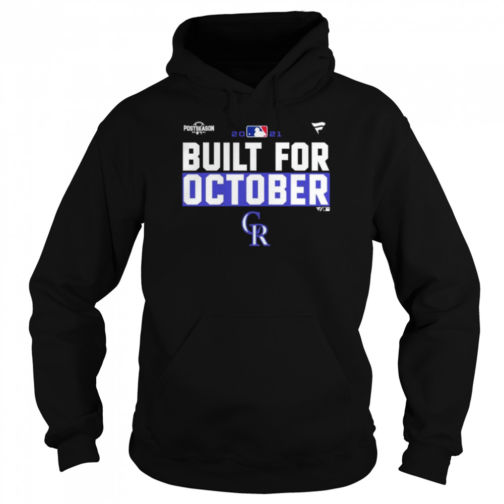 Colorado Rockies 2021 Postseason Built For October Shirt 4 » Cool Gifts for You - Mfamilygift Colorado Rockies 2021 Postseason Built For October Shirt 4
