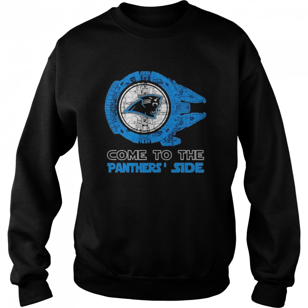 Come To The Carolina Panthers’ Side Star Wars Millennium Falcon Shirt 3 » Cool Gifts for You - Mfamilygift Come To The Carolina Panthers’ Side Star Wars Millennium Falcon Shirt 3