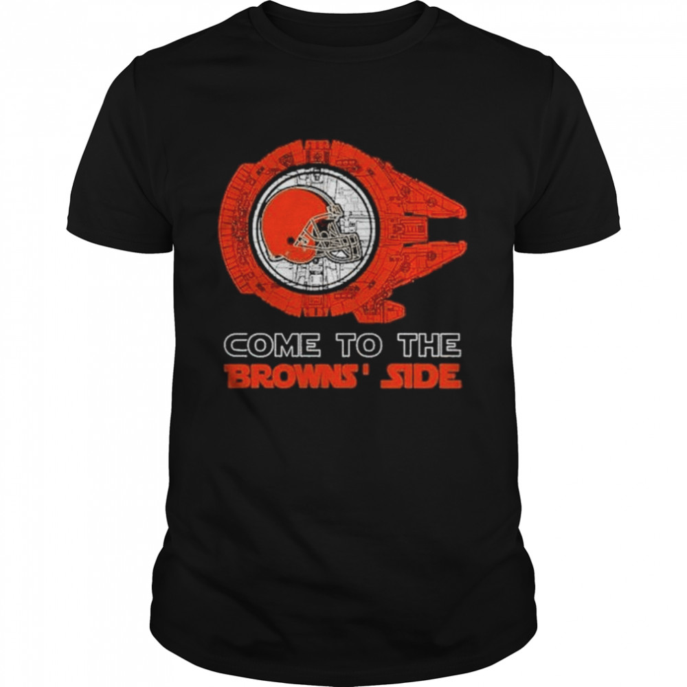 Come To The Cleveland Browns’ Side Star Wars Millennium Falcon Shirt