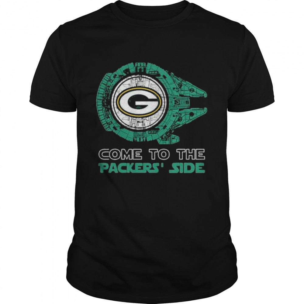 Come To The Green Bay Packers’ Side Star Wars Millennium Falcon Shirt