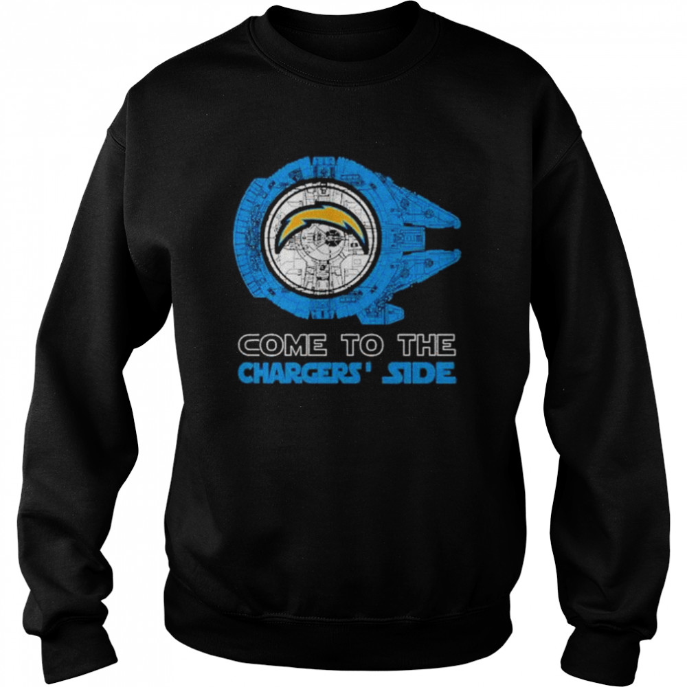 Come To The Los Angeles Chargers’ Side Star Wars Millennium Falcon Shirt 3 » Cool Gifts for You - Mfamilygift Come To The Los Angeles Chargers’ Side Star Wars Millennium Falcon Shirt 3