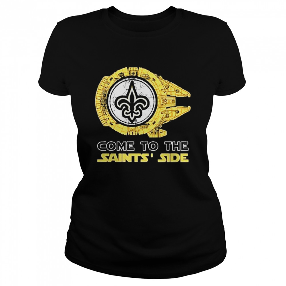 Come To The Orleans Saints’ Side Star Wars Millennium Falcon Shirt 1 » Cool Gifts for You - Mfamilygift Come To The Orleans Saints’ Side Star Wars Millennium Falcon Shirt 1