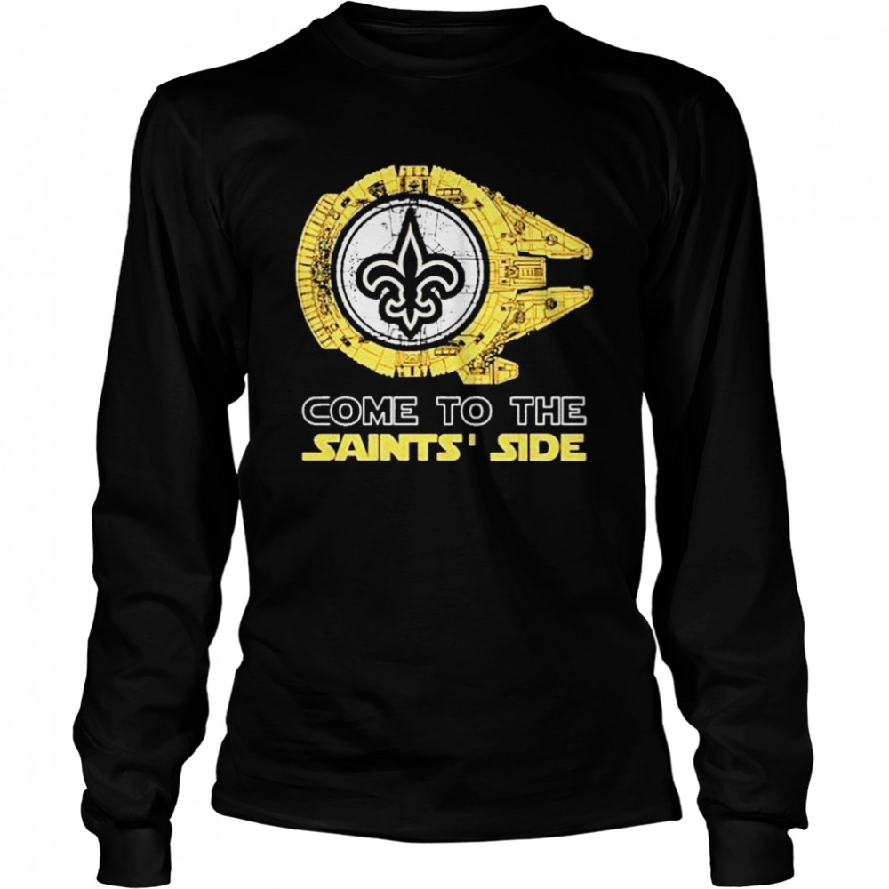 Come To The Orleans Saints’ Side Star Wars Millennium Falcon Shirt 2 » Cool Gifts for You - Mfamilygift Come To The Orleans Saints’ Side Star Wars Millennium Falcon Shirt 2