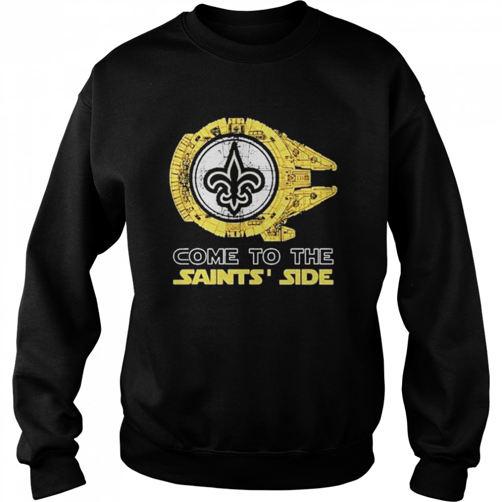 Come To The Orleans Saints’ Side Star Wars Millennium Falcon Shirt 3 » Cool Gifts for You - Mfamilygift Come To The Orleans Saints’ Side Star Wars Millennium Falcon Shirt 3
