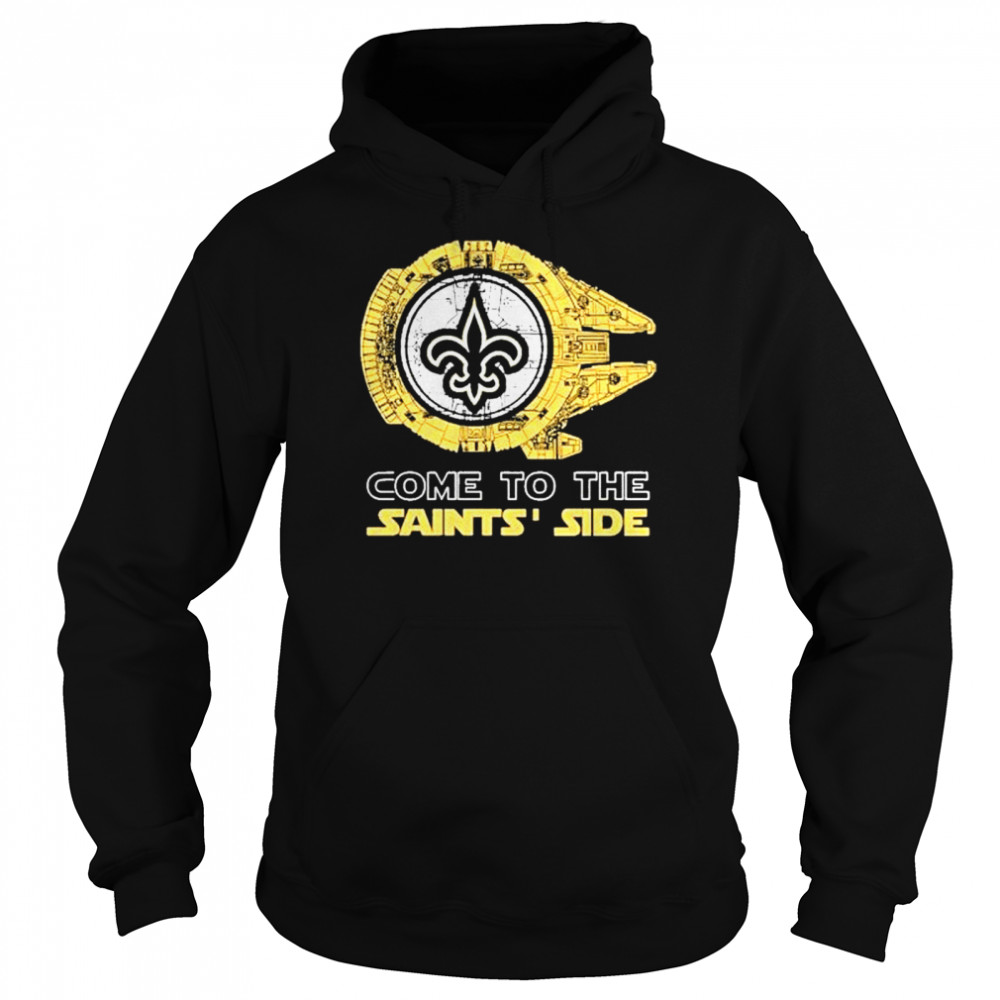Come To The Orleans Saints’ Side Star Wars Millennium Falcon Shirt 4 » Cool Gifts for You - Mfamilygift Come To The Orleans Saints’ Side Star Wars Millennium Falcon Shirt 4