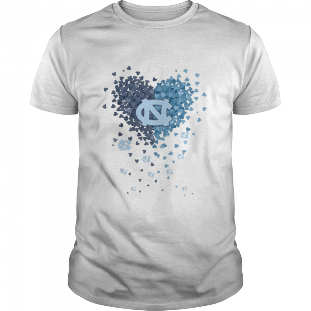 Common Mini Heart North Carolina Tar Heels Football Shirt Common Mini Heart North Carolina Tar Heels Football Shirt