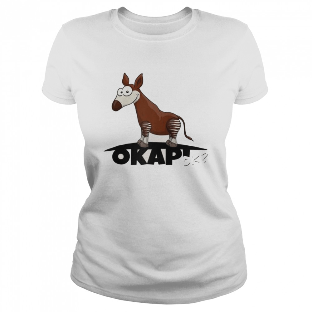 Cool Forest Giraffe Funky Cartoon Okapi Ok Raglan Shirt 1 » Cool Gifts for You - Mfamilygift Cool Forest Giraffe Funky Cartoon Okapi Ok Raglan Shirt 1
