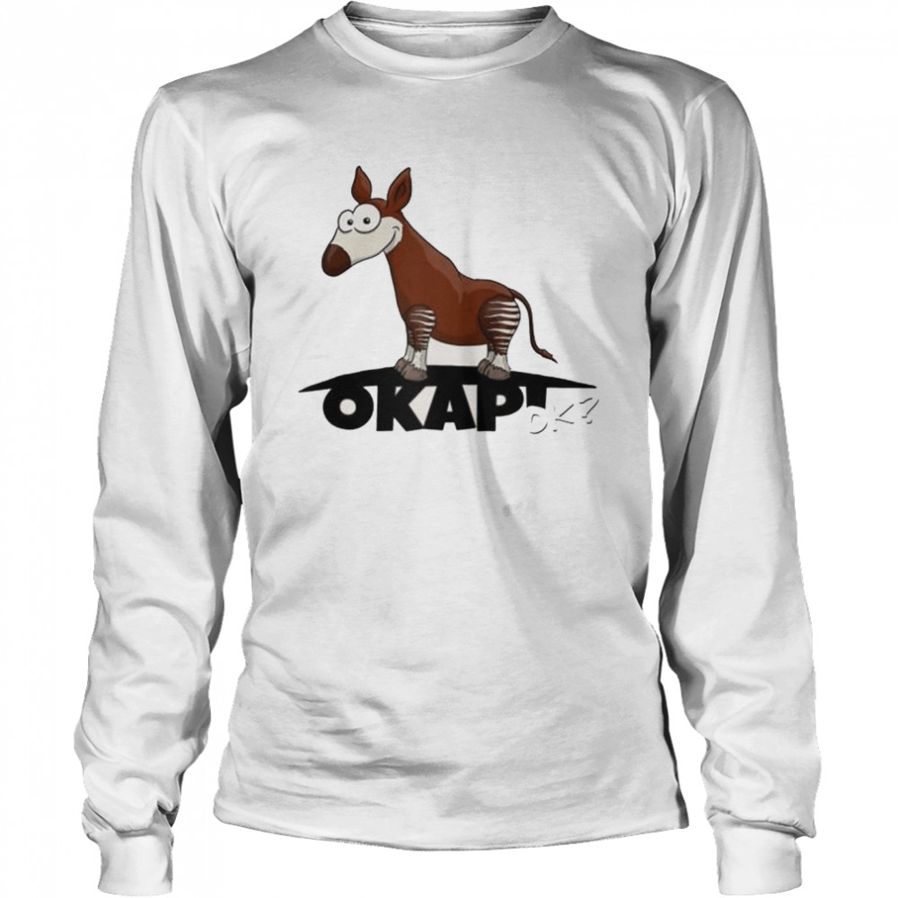 Cool Forest Giraffe Funky Cartoon Okapi Ok Raglan Shirt 2 » Cool Gifts for You - Mfamilygift Cool Forest Giraffe Funky Cartoon Okapi Ok Raglan Shirt 2