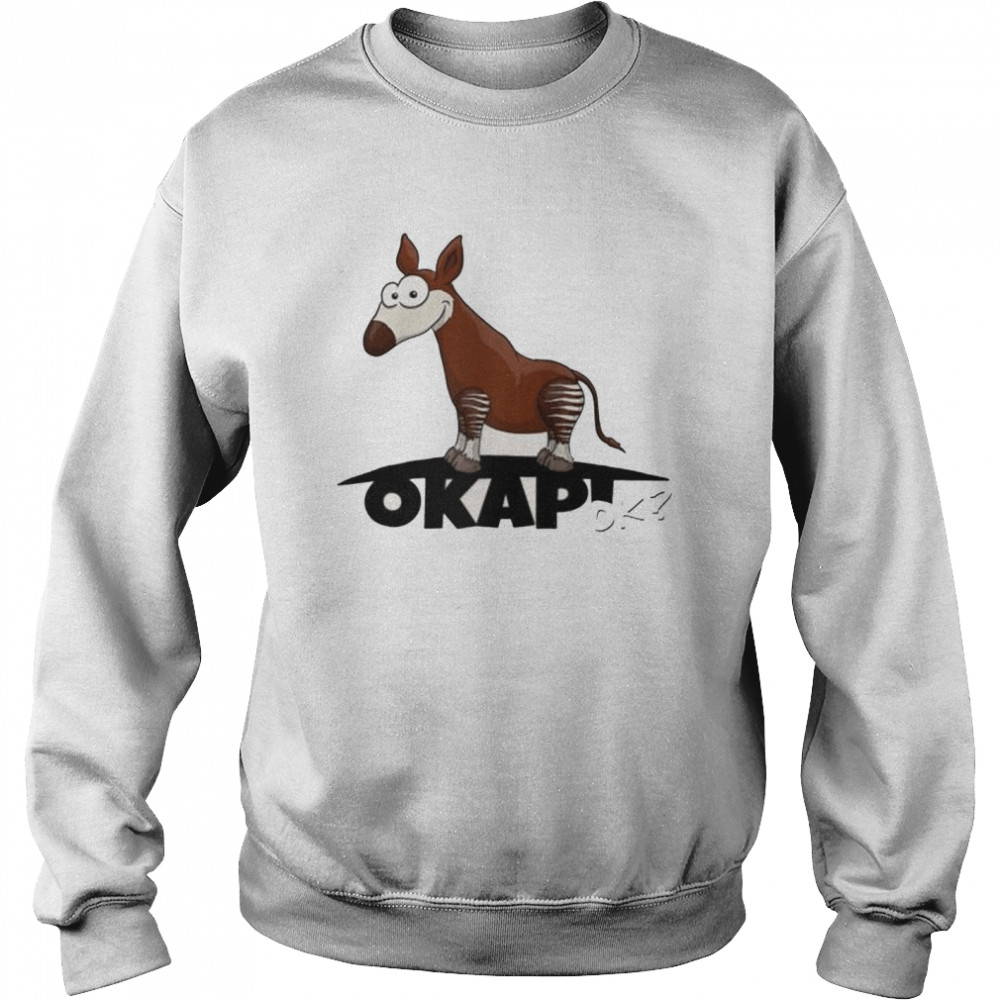 Cool Forest Giraffe Funky Cartoon Okapi Ok Raglan Shirt 3 » Cool Gifts for You - Mfamilygift Cool Forest Giraffe Funky Cartoon Okapi Ok Raglan Shirt 3