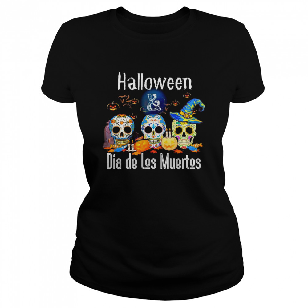 Cool Halloween Day Of Dead Sugar Skull Spooky Pumpkins Shirt 1 » Cool Gifts for You - Mfamilygift Cool Halloween Day Of Dead Sugar Skull Spooky Pumpkins Shirt 1