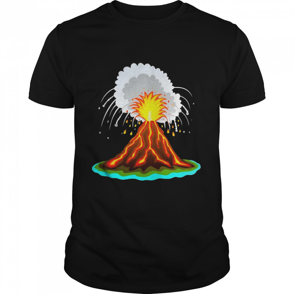 Cool Volcano Eruption Volcanic Eruption Lava Magma T-Shirt