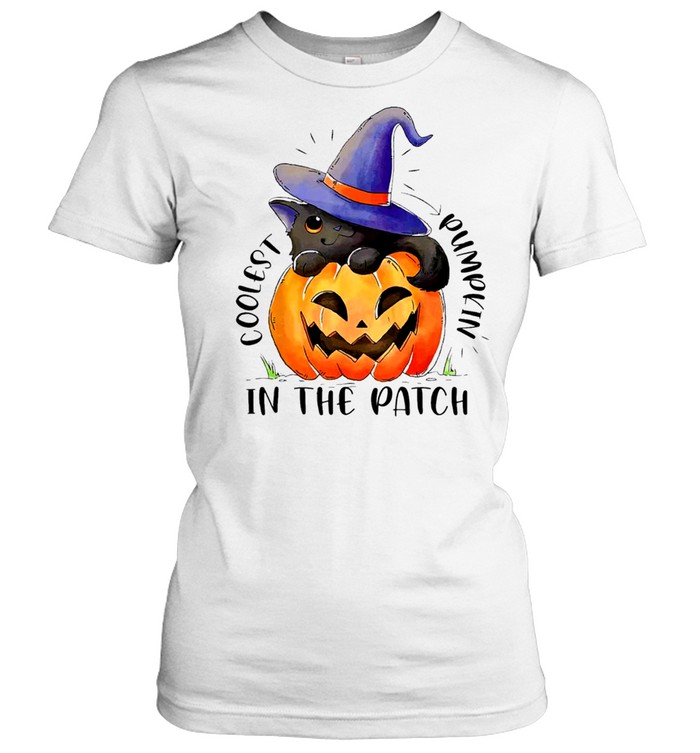 Coolest Cat Witch Pumpkin In The Patch Shirt 1 » Cool Gifts for You - Mfamilygift Coolest Cat Witch Pumpkin In The Patch Shirt 1