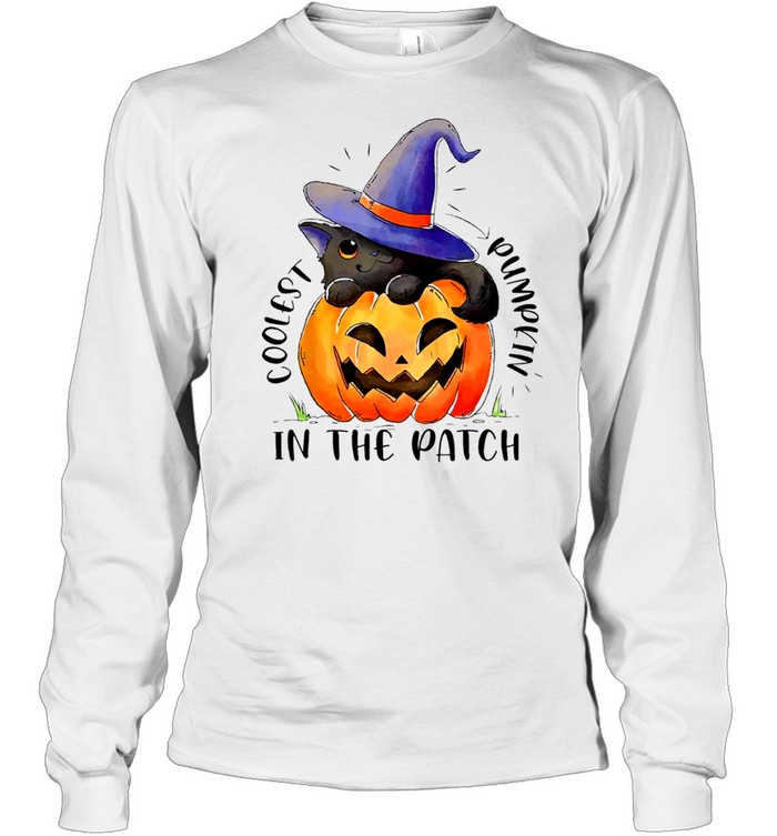 Coolest Cat Witch Pumpkin In The Patch Shirt 2 » Cool Gifts for You - Mfamilygift Coolest Cat Witch Pumpkin In The Patch Shirt 2