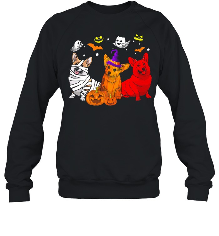 Corgi Dog Witch Boo Halloween Shirt 3 » Cool Gifts for You - Mfamilygift Corgi Dog Witch Boo Halloween Shirt 3