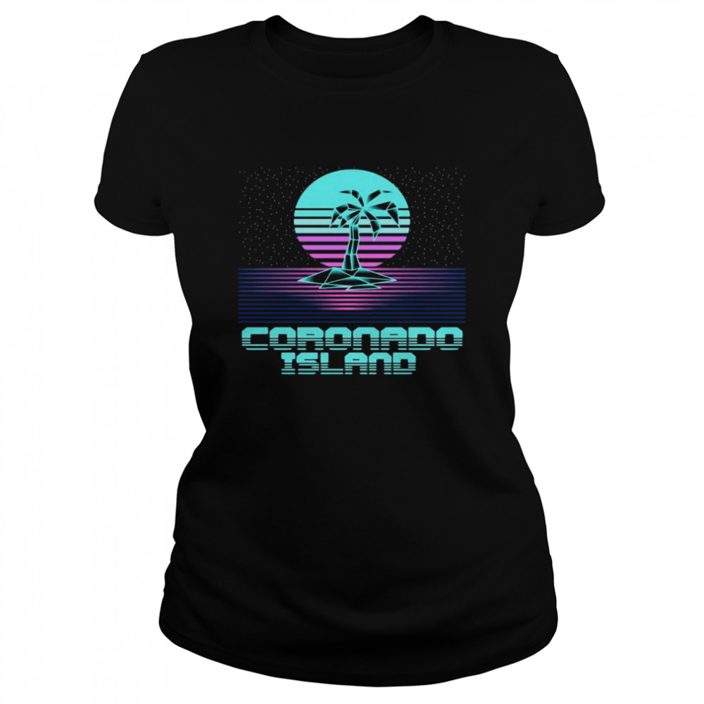 Coronado Island Ca Retro Vintage 80Er Palme Souvenir T-Shirt 1&nbsp;