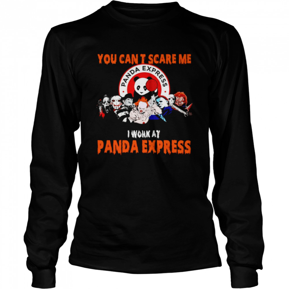 Halloween Horror Movies Characters You Can’T Scare Me I Work At Panda Express Shirt 2 » Cool Gifts for You - Mfamilygift Halloween Horror Movies Characters You Can’T Scare Me I Work At Panda Express Shirt 2