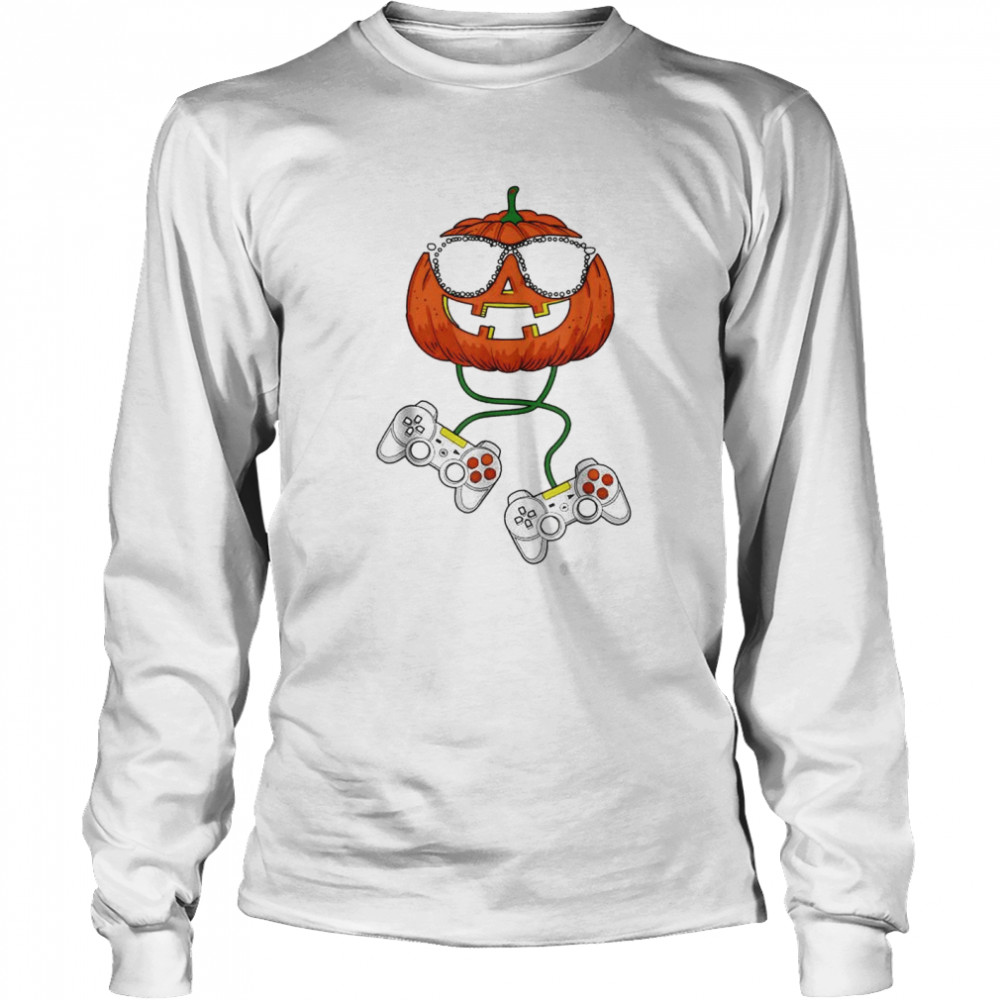 Halloween Jack O Lantern Gamer Halloween Shirt 2 » Cool Gifts for You - Mfamilygift Halloween Jack O Lantern Gamer Halloween Shirt 2