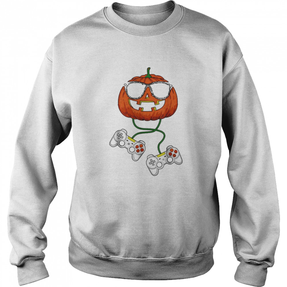 Halloween Jack O Lantern Gamer Halloween Shirt 3 » Cool Gifts for You - Mfamilygift Halloween Jack O Lantern Gamer Halloween Shirt 3