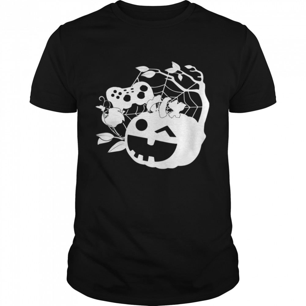 Halloween Jack O Lantern Gamer Pumpkin Shirt