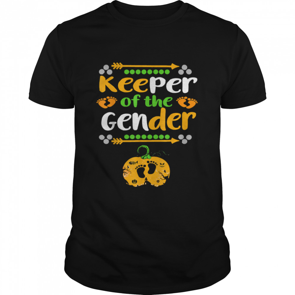 Halloween Keeper Of The Gender Reveal Baby Announcement Shirt Halloween Keeper Of The Gender Reveal Baby Announcement Shirt