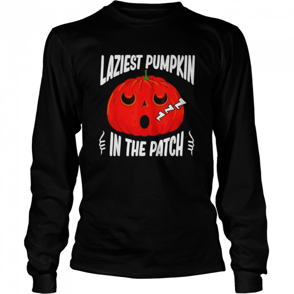 Halloween Laziest Pumpkin In The Patch Shirt 2 » Cool Gifts for You - Mfamilygift Halloween Laziest Pumpkin In The Patch Shirt 2
