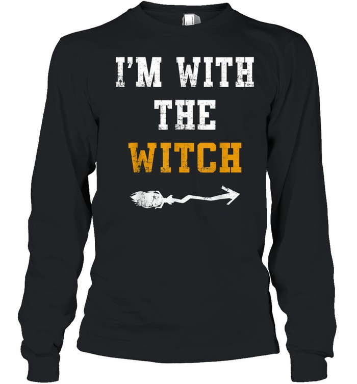 Halloween Male I’M With The Witch Costume Couples Shirt 2 » Cool Gifts for You - Mfamilygift Halloween Male I’M With The Witch Costume Couples Shirt 2