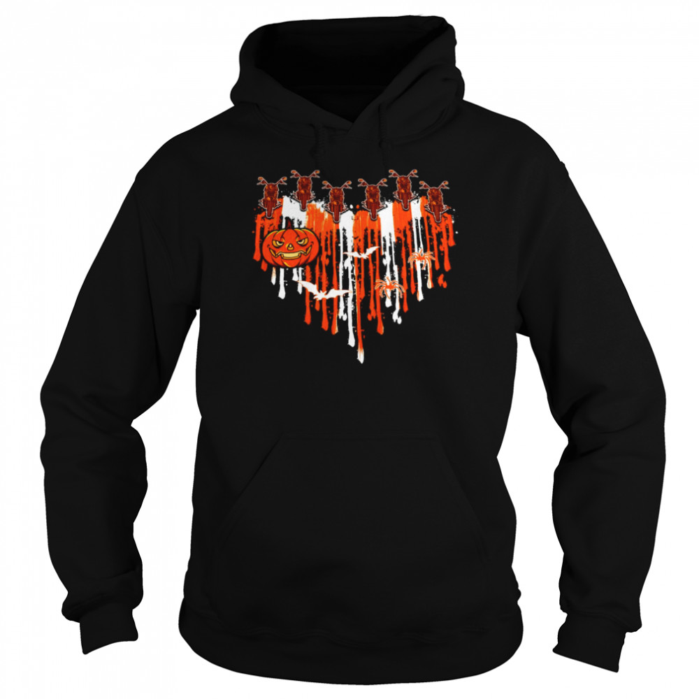 Halloween Motorcycle Painting Heart With Pumpkin Shirt 4 » Cool Gifts for You - Mfamilygift Halloween Motorcycle Painting Heart With Pumpkin Shirt 4