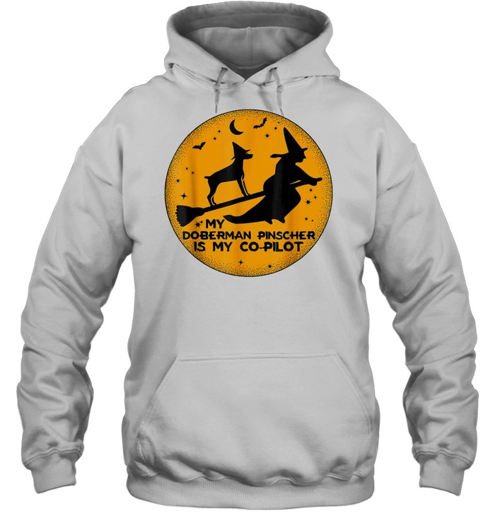 Halloween My Doberman Pinscher Is My Co Pilot Shirt 4 » Cool Gifts for You - Mfamilygift Halloween My Doberman Pinscher Is My Co Pilot Shirt 4