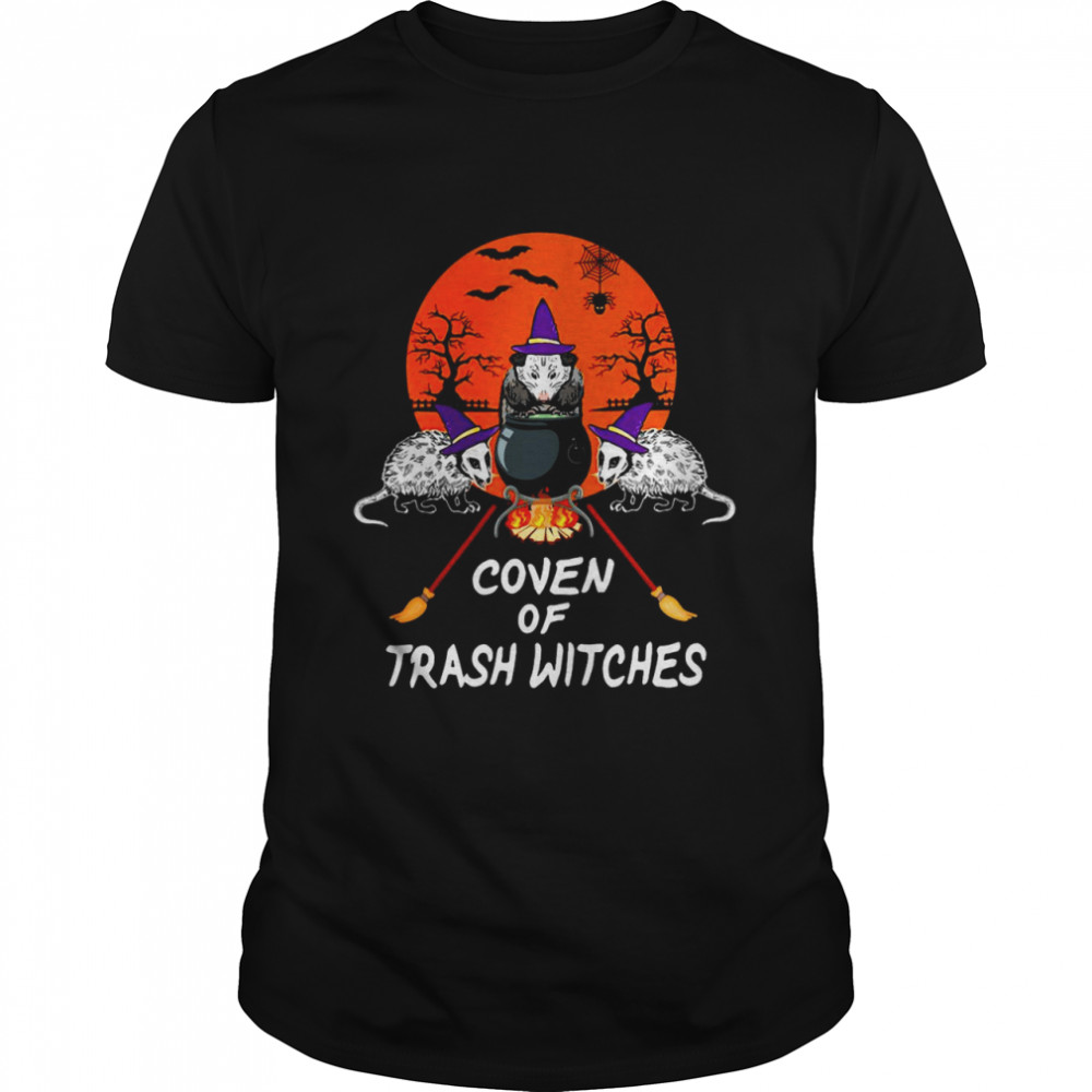 Halloween Opossum Coven Of Trash Witches Shirt