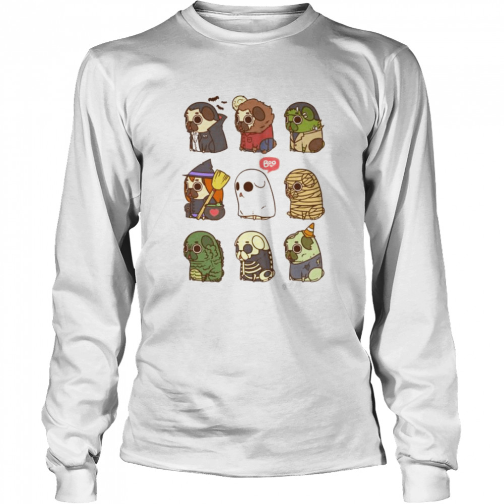 Halloween Puglie Boo Horror Shirt 2 » Cool Gifts for You - Mfamilygift Halloween Puglie Boo Horror Shirt 2