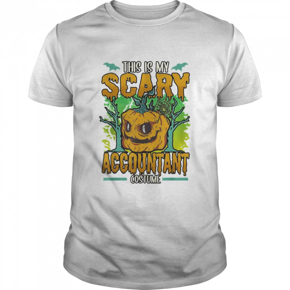 Halloween This Is My Scary Accountant Costume Accounting Shirt