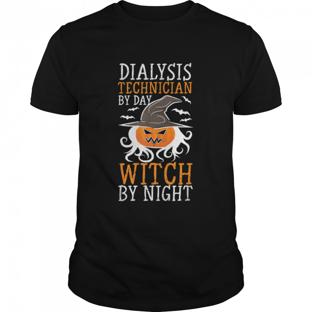 Halloween Witch & Dialysis Technician T-Shirt