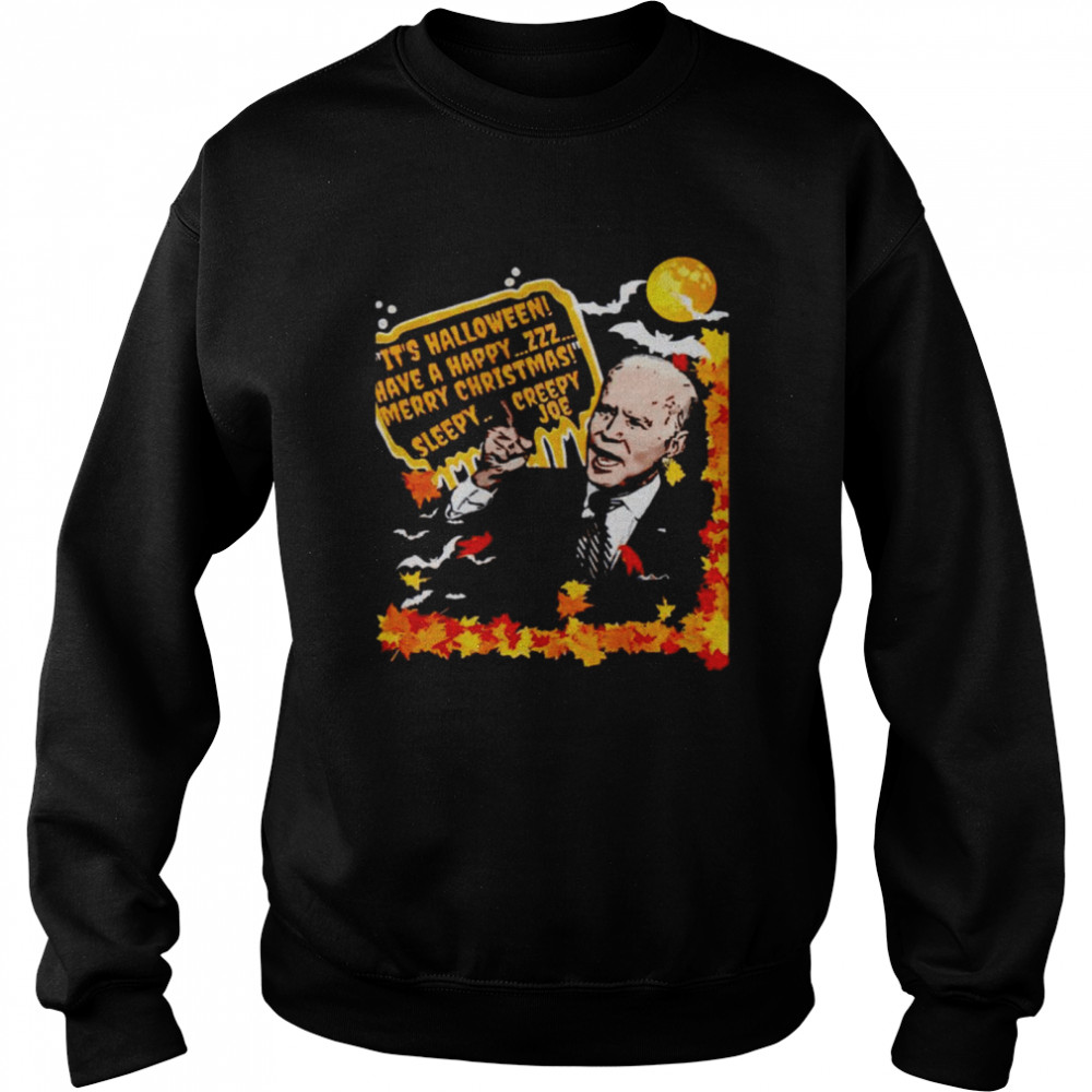 Happy Biden It’S Halloween Have A Happy Merry Christmas Sleepy Creepy Joe Shirt 3 » Cool Gifts for You - Mfamilygift Happy Biden It’S Halloween Have A Happy Merry Christmas Sleepy Creepy Joe Shirt 3