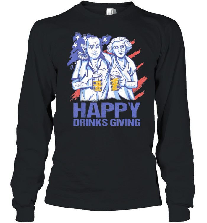 Happy Drinks Giving Thanksgiving Party Patriotic Us Flag Shirt 2 » Cool Gifts for You - Mfamilygift Happy Drinks Giving Thanksgiving Party Patriotic Us Flag Shirt 2