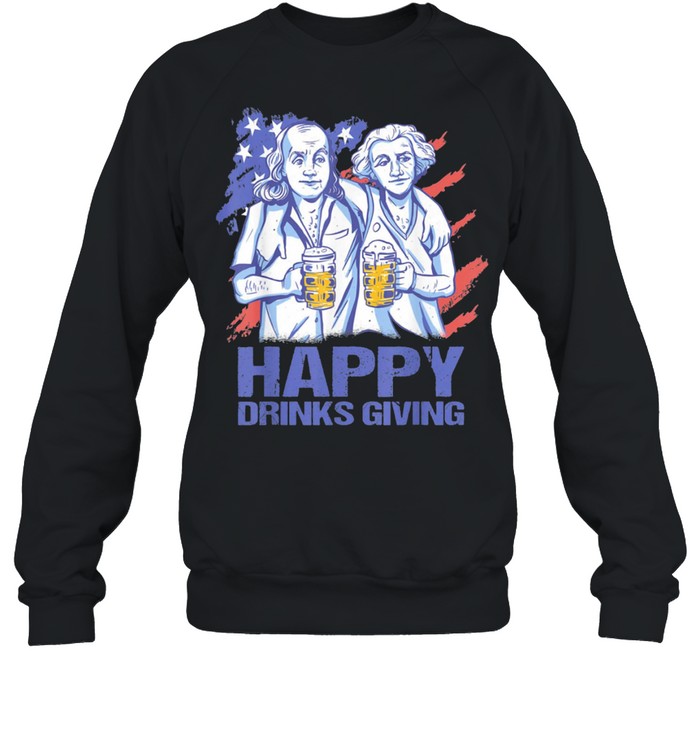 Happy Drinks Giving Thanksgiving Party Patriotic Us Flag Shirt 3 » Cool Gifts for You - Mfamilygift Happy Drinks Giving Thanksgiving Party Patriotic Us Flag Shirt 3