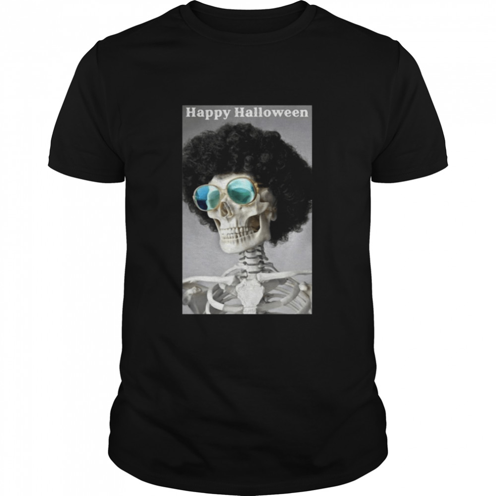 Happy Halloween Addition Skeleton With Sunglasses T-Shirt Happy Halloween Addition Skeleton With Sunglasses T-Shirt