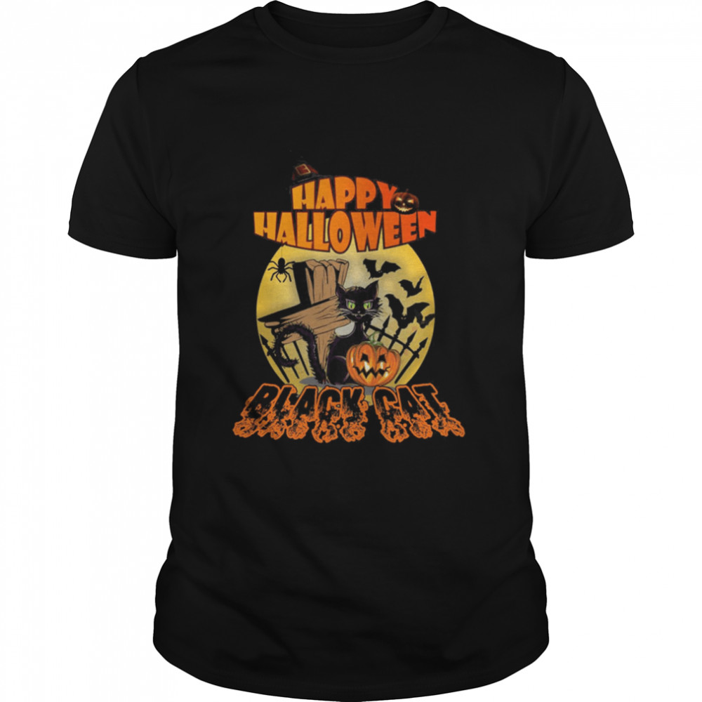 Happy Halloween Black Cat 2021 Shirt