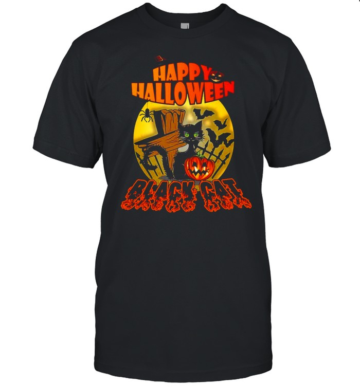 Happy Halloween Black Cat 2021 T-Shirt