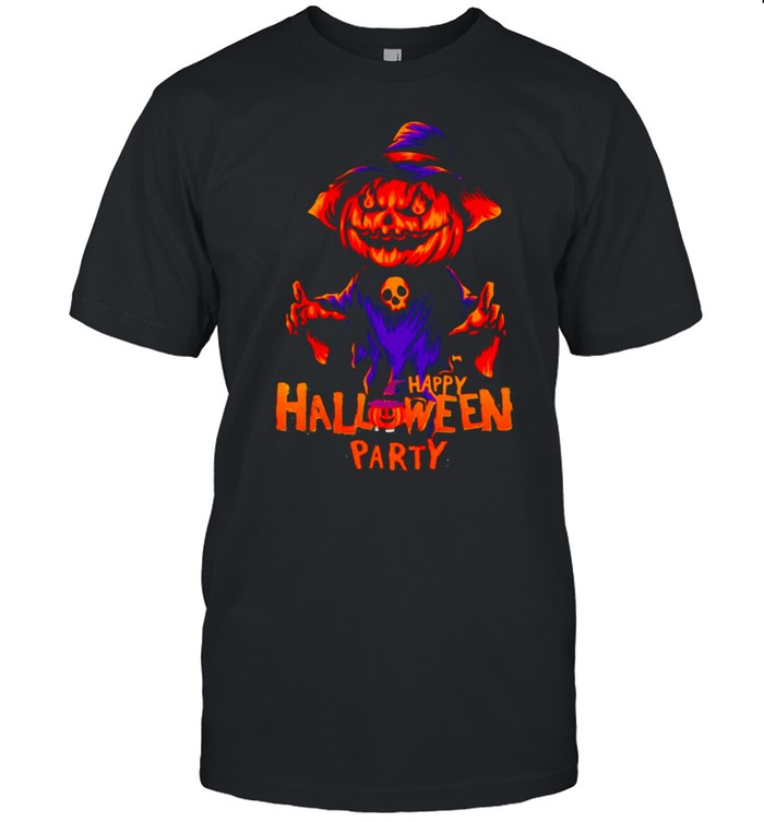 Happy Halloween Party Pumpkin Skull T-Shirt Happy Halloween Party Pumpkin Skull T-Shirt