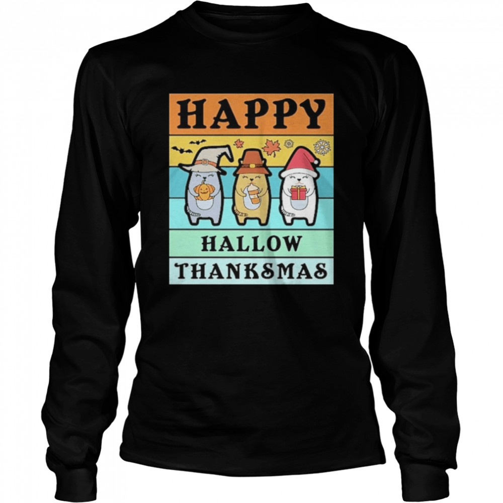 Happy Hallowthanksmas Cats Shirt 2 » Cool Gifts for You - Mfamilygift Happy Hallowthanksmas Cats Shirt 2