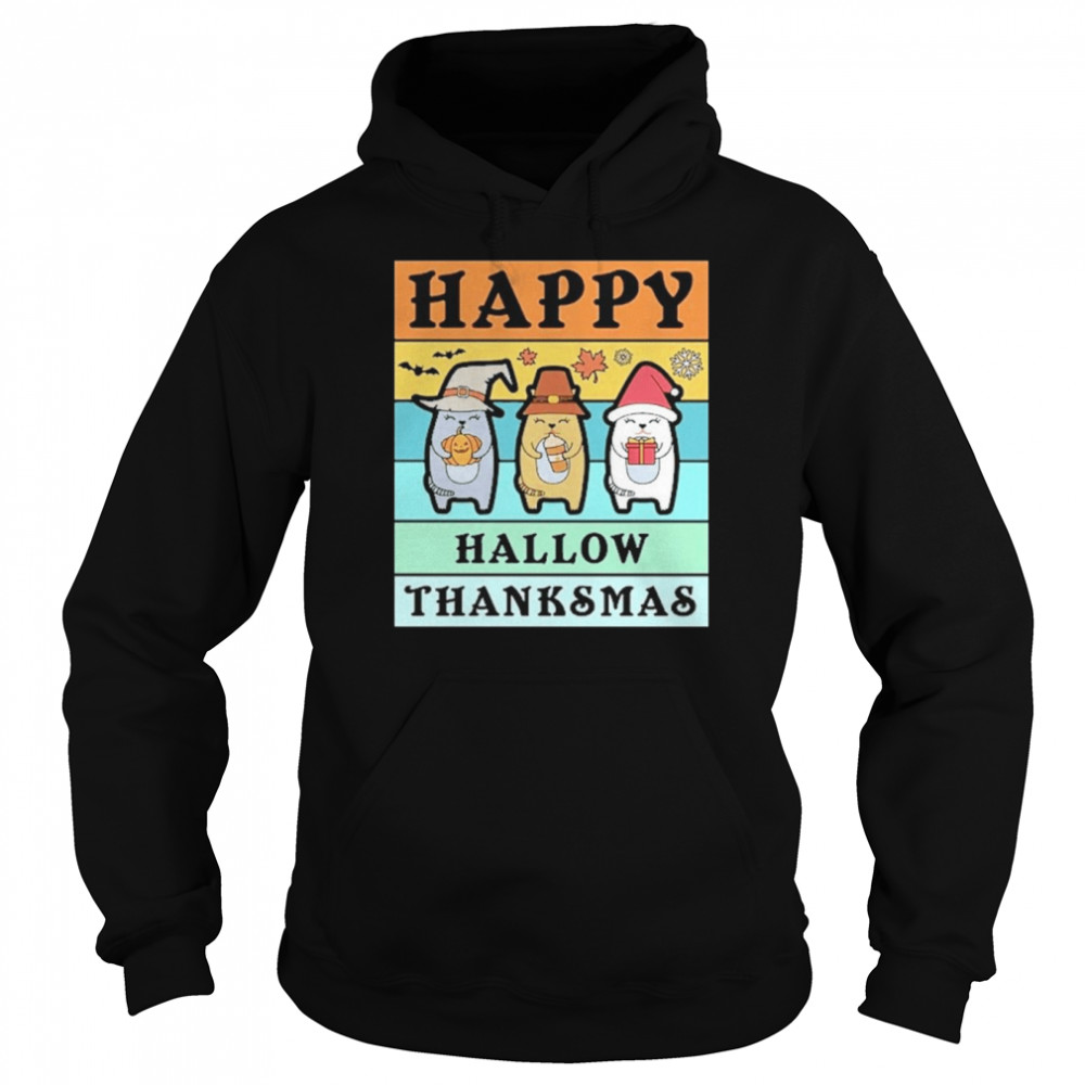 Happy Hallowthanksmas Cats Shirt 4 » Cool Gifts for You - Mfamilygift Happy Hallowthanksmas Cats Shirt 4