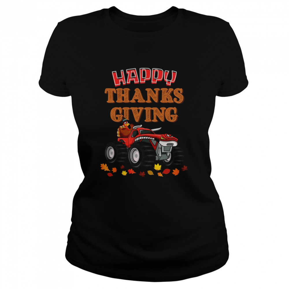 Happy Thanksgiving Turkey Turkey Riding Monster Truck Shirt 1 » Cool Gifts for You - Mfamilygift Happy Thanksgiving Turkey Turkey Riding Monster Truck Shirt 1