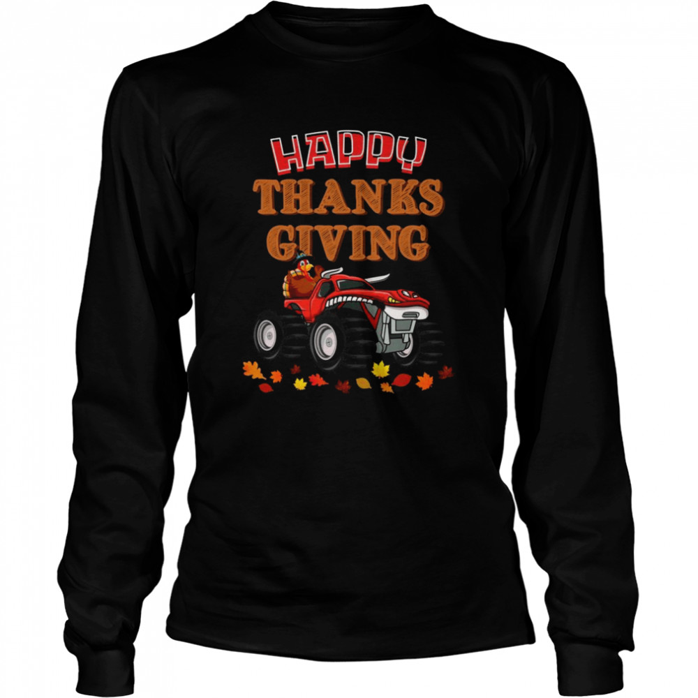 Happy Thanksgiving Turkey Turkey Riding Monster Truck Shirt 2 » Cool Gifts for You - Mfamilygift Happy Thanksgiving Turkey Turkey Riding Monster Truck Shirt 2
