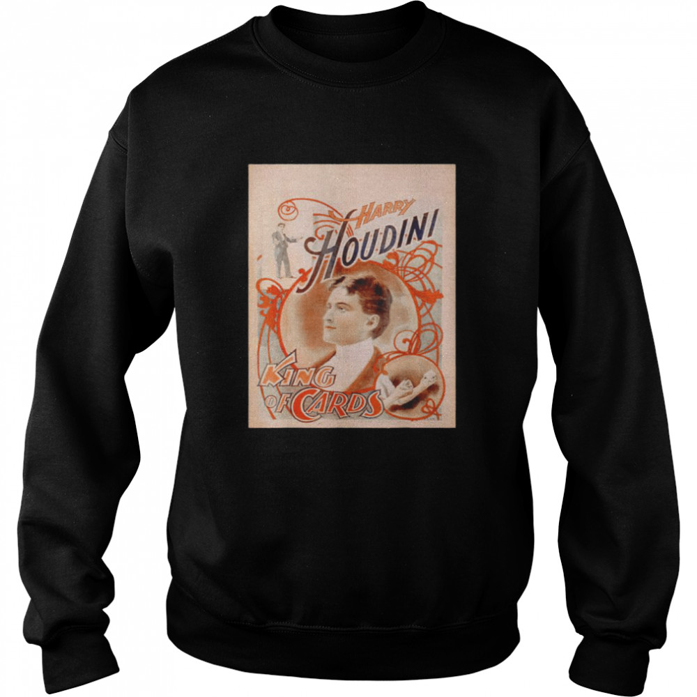 Harry Houdini King Of Cards Shirt 3 » Cool Gifts for You - Mfamilygift Harry Houdini King Of Cards Shirt 3
